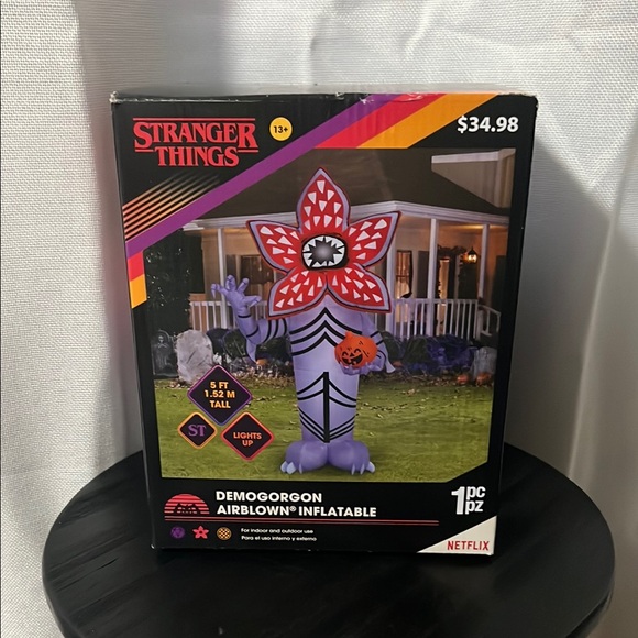 Stranger Things Inflatable Gemmy | Accents | Gemmy Stranger Things Demogorgon Airblown Inflatable ...